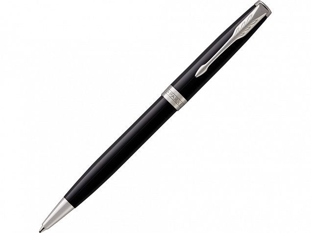 Ручка шариковая Parker Sonnet Core Black Lacquer CT с логотипом в Самаре заказать по выгодной цене в кибермаркете AvroraStore