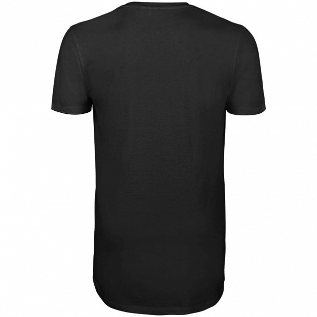 Футболка мужская удлиненная Magnum Men, черная с логотипом в Самаре заказать по выгодной цене в кибермаркете AvroraStore