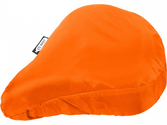 Водонепроницаемый чехол для велосипедного седла из переработанного ПЭТ Jesse, оранжевый с логотипом в Самаре заказать по выгодной цене в кибермаркете AvroraStore