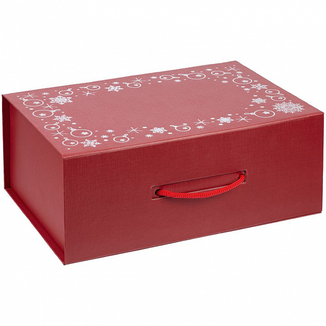 Коробка New Year Case, красная с логотипом в Самаре заказать по выгодной цене в кибермаркете AvroraStore