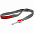Лента для бейджа с ретрактором Devon, серая с белым с логотипом в Самаре заказать по выгодной цене в кибермаркете AvroraStore