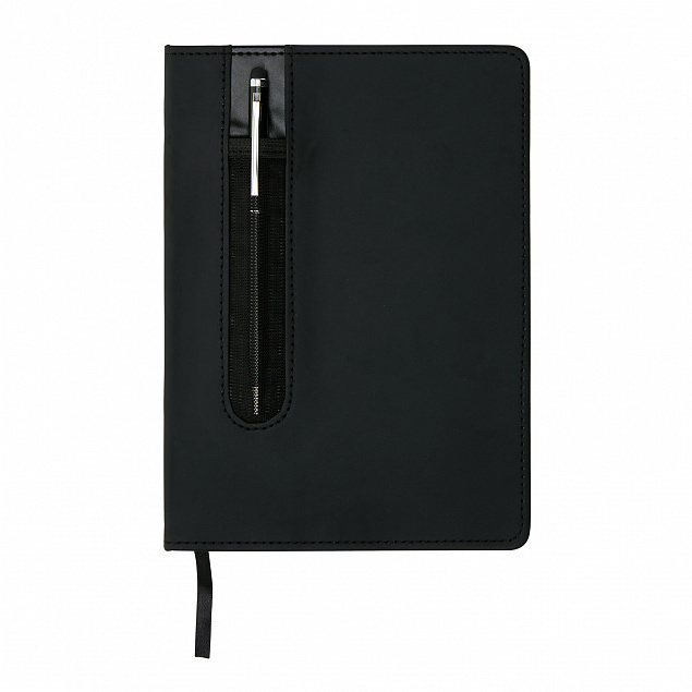 Блокнот для записей Deluxe формата A5 и ручка-стилус с логотипом в Самаре заказать по выгодной цене в кибермаркете AvroraStore