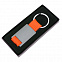Брелок DARK JET; 2,8 x 6,2 x 0,6 см; оранжевый, металл; лазерная гравировка с логотипом в Самаре заказать по выгодной цене в кибермаркете AvroraStore