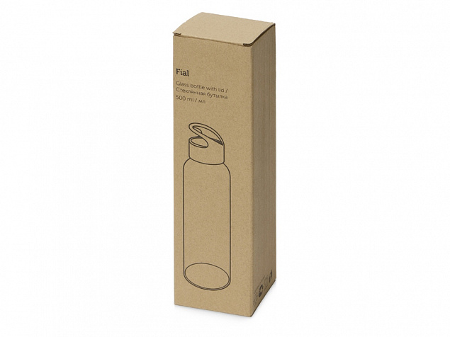 Стеклянная бутылка  «Fial», 500 мл с логотипом в Самаре заказать по выгодной цене в кибермаркете AvroraStore