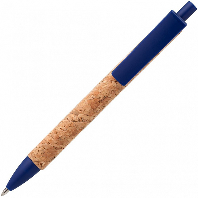 Ручка шариковая Grapho, синяя с логотипом в Самаре заказать по выгодной цене в кибермаркете AvroraStore