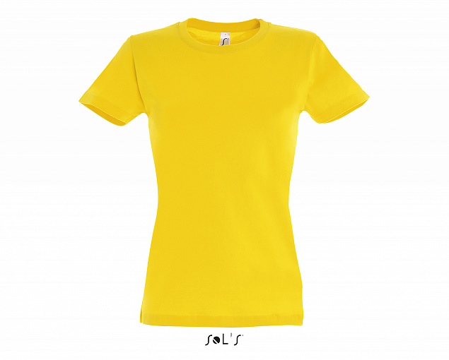 Фуфайка (футболка) IMPERIAL женская,Жёлтый 3XL с логотипом в Самаре заказать по выгодной цене в кибермаркете AvroraStore