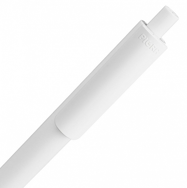 Ручка шариковая Pigra P03 Mat, белая с логотипом в Самаре заказать по выгодной цене в кибермаркете AvroraStore