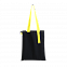 Шопер Superbag black (чёрный с жёлтым) с логотипом в Самаре заказать по выгодной цене в кибермаркете AvroraStore