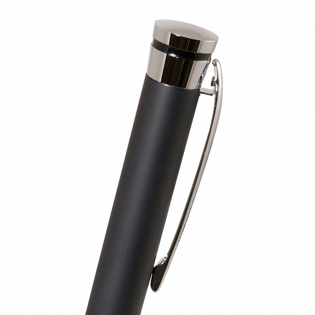 Шариковая ручка Megapolis, черная/серебро с логотипом в Самаре заказать по выгодной цене в кибермаркете AvroraStore