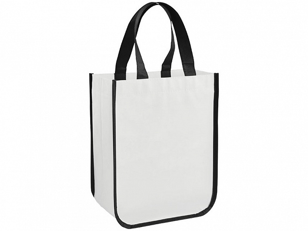Ламинированная сумка для покупок, малая, 80 г/м2 с логотипом в Самаре заказать по выгодной цене в кибермаркете AvroraStore