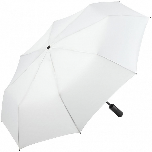 Зонт складной Profile, белый с логотипом в Самаре заказать по выгодной цене в кибермаркете AvroraStore