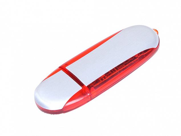 USB-флешка на 32 Гб овальной формы с логотипом в Самаре заказать по выгодной цене в кибермаркете AvroraStore