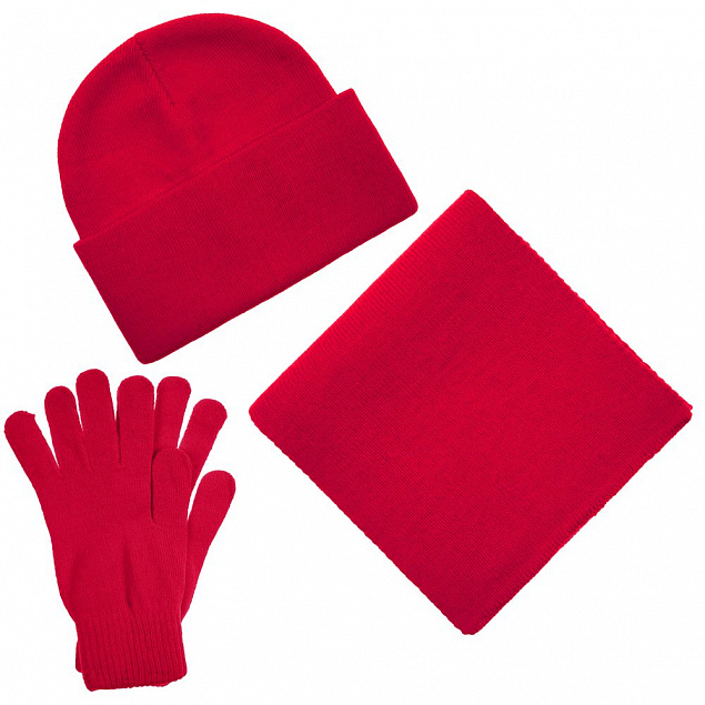 Перчатки Urban Flow, красные с логотипом в Самаре заказать по выгодной цене в кибермаркете AvroraStore