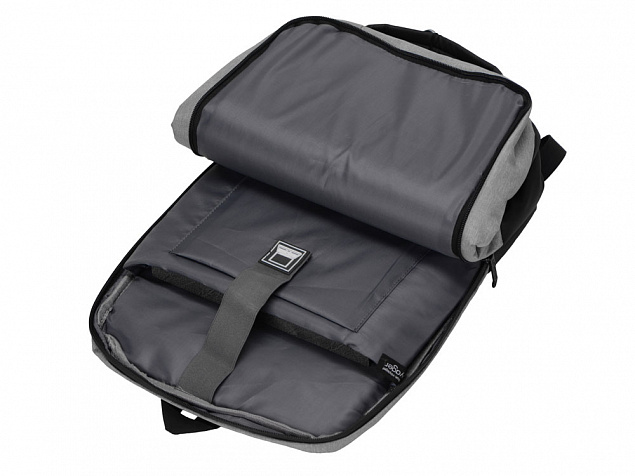 Рюкзак Slender  для ноутбука 15.6'', светло-серый с логотипом в Самаре заказать по выгодной цене в кибермаркете AvroraStore
