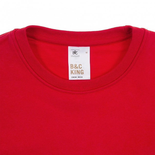 Свитшот унисекс King, черный с логотипом в Самаре заказать по выгодной цене в кибермаркете AvroraStore