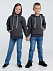 Толстовка с капюшоном детская Kirenga Kids, темно-серая (графит) с логотипом в Самаре заказать по выгодной цене в кибермаркете AvroraStore