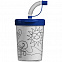 Бутылка-раскраска детская «Передвижник», синяя с логотипом в Самаре заказать по выгодной цене в кибермаркете AvroraStore