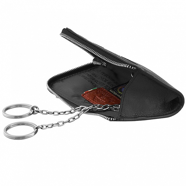 Ключница Inserto, черная с логотипом в Самаре заказать по выгодной цене в кибермаркете AvroraStore