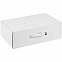 Коробка Matter Light, белая, с белой ручкой с логотипом в Самаре заказать по выгодной цене в кибермаркете AvroraStore