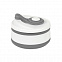Стакан складной BUTTON;  300 мл, силикон, серый с логотипом в Самаре заказать по выгодной цене в кибермаркете AvroraStore