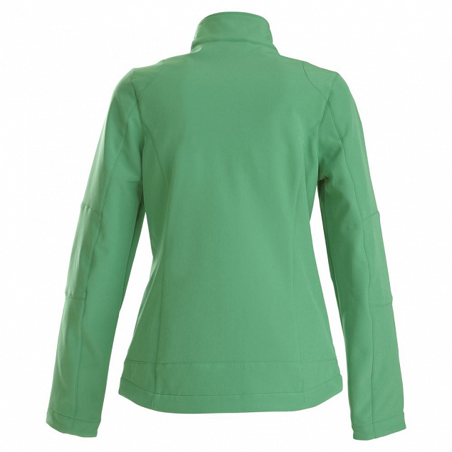 Куртка софтшелл женская TRIAL LADY, зеленая с логотипом в Самаре заказать по выгодной цене в кибермаркете AvroraStore