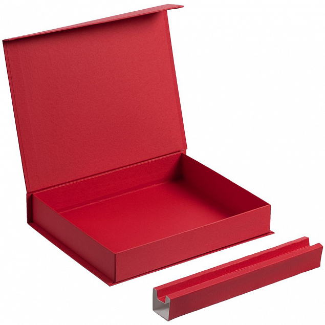 Коробка Duo под ежедневник и ручку, красная с логотипом в Самаре заказать по выгодной цене в кибермаркете AvroraStore