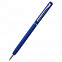 Ручка металлическая Tinny Soft софт-тач, тёмно-синяя с логотипом в Самаре заказать по выгодной цене в кибермаркете AvroraStore