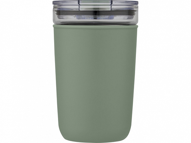 Bello, стеклянная кружка объемом 420 мл с внешней стенкой из переработанного пластика, зеленый яркий с логотипом в Самаре заказать по выгодной цене в кибермаркете AvroraStore