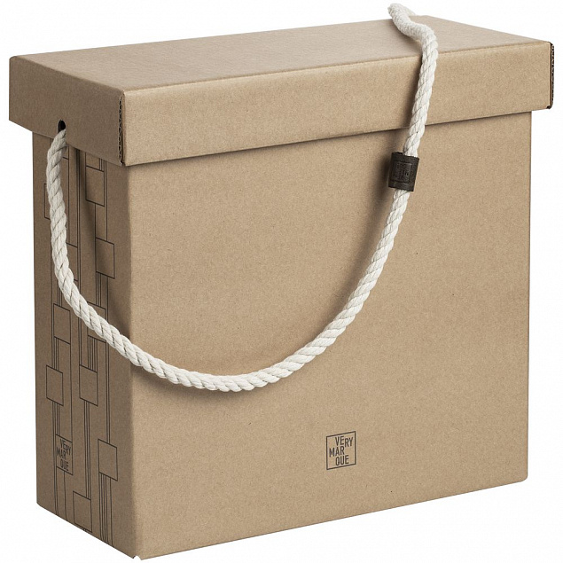 Коробка Very Marque, большая, крафт с логотипом в Самаре заказать по выгодной цене в кибермаркете AvroraStore