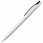 Ручка шариковая Pin, белая с оранжевым с логотипом в Самаре заказать по выгодной цене в кибермаркете AvroraStore
