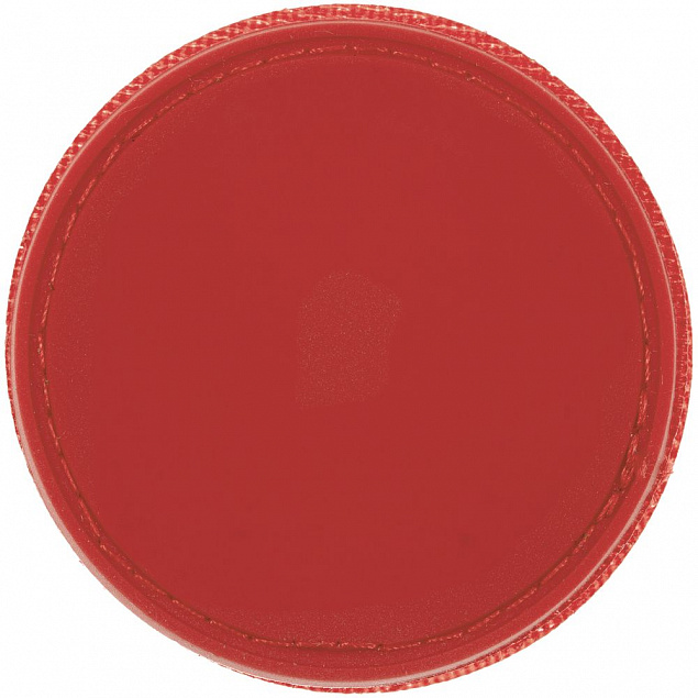 Лейбл из ПВХ с липучкой Menteqo Round, красный с логотипом в Самаре заказать по выгодной цене в кибермаркете AvroraStore