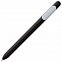 Ручка шариковая Slider, черная с белым с логотипом в Самаре заказать по выгодной цене в кибермаркете AvroraStore
