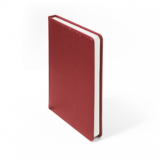 Ежедневник недатированный Campbell, А5,  красный, белый блок с логотипом в Самаре заказать по выгодной цене в кибермаркете AvroraStore