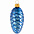 Елочная игрушка «Шишка», синяя с логотипом в Самаре заказать по выгодной цене в кибермаркете AvroraStore
