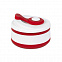 Стакан складной BUTTON;  300 мл, силикон, красный с логотипом в Самаре заказать по выгодной цене в кибермаркете AvroraStore