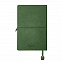 Ежедневник недатированный Fusion, А5, зеленый, кремовый блок, зеленый срез с логотипом в Самаре заказать по выгодной цене в кибермаркете AvroraStore