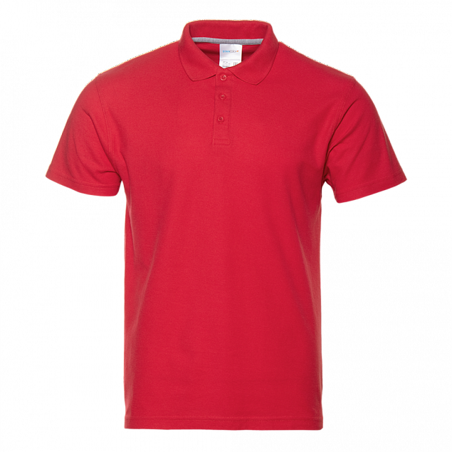 Рубашка поло мужская STAN хлопок/полиэстер 185, 04 Красный с логотипом в Самаре заказать по выгодной цене в кибермаркете AvroraStore