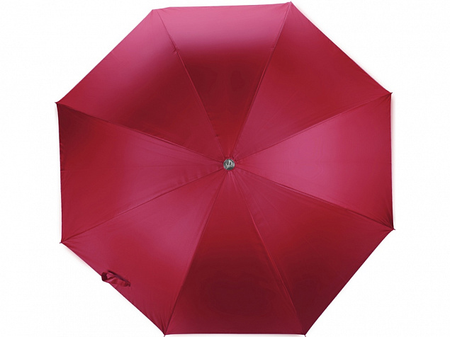 Зонт-трость полуавтомат Майорка, красный/серебристый с логотипом в Самаре заказать по выгодной цене в кибермаркете AvroraStore