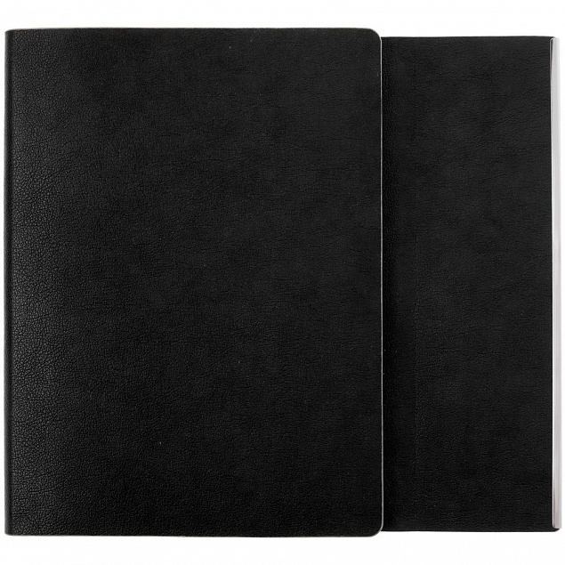 Ежедневник Petrus Flap, недатированный, черный с логотипом в Самаре заказать по выгодной цене в кибермаркете AvroraStore