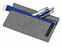 Универсальный пенал из переработанного полиэстера RPET Holder, серый/синий с логотипом в Самаре заказать по выгодной цене в кибермаркете AvroraStore