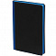 Ежедневник Nice Twice, недатированный, черный с синим с логотипом в Самаре заказать по выгодной цене в кибермаркете AvroraStore