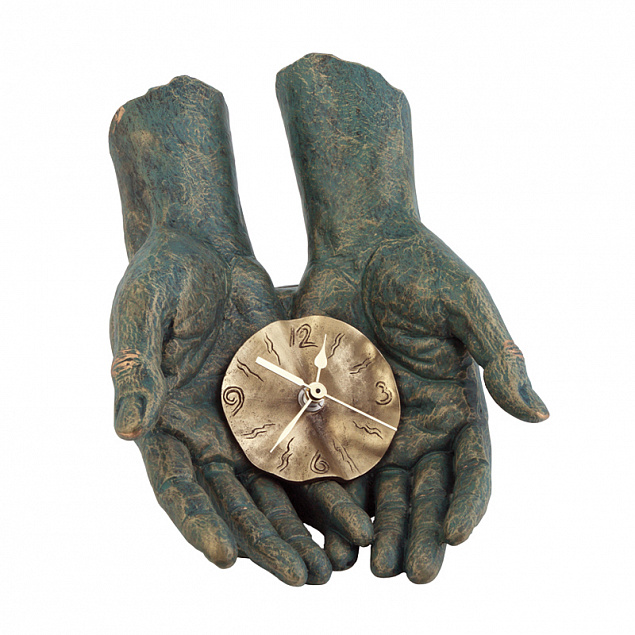 Скульптура "Время в твоих руках" с логотипом в Самаре заказать по выгодной цене в кибермаркете AvroraStore