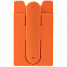 Чехол для карты на телефон Carver, оранжевый с логотипом в Самаре заказать по выгодной цене в кибермаркете AvroraStore