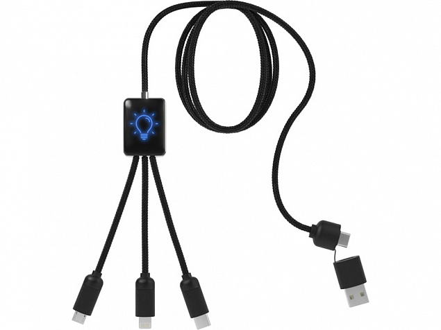 Удлиненный кабель 5 в 1 с логотипом в Самаре заказать по выгодной цене в кибермаркете AvroraStore