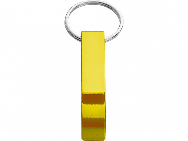 Брелок-открывалка для бутылок и банок Tao, золотистый с логотипом в Самаре заказать по выгодной цене в кибермаркете AvroraStore