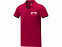 Morgan Двухцветное мужское поло с коротким рукавом , красный с логотипом в Самаре заказать по выгодной цене в кибермаркете AvroraStore
