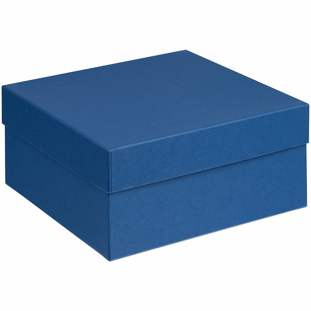 Коробка Satin, большая, синяя с логотипом в Самаре заказать по выгодной цене в кибермаркете AvroraStore