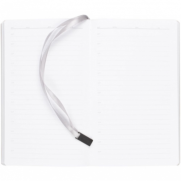 Ежедневник Petrus, недатированный, серый с логотипом в Самаре заказать по выгодной цене в кибермаркете AvroraStore