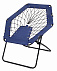 Складное кресло CHILL OUT, черный, синий с логотипом в Самаре заказать по выгодной цене в кибермаркете AvroraStore