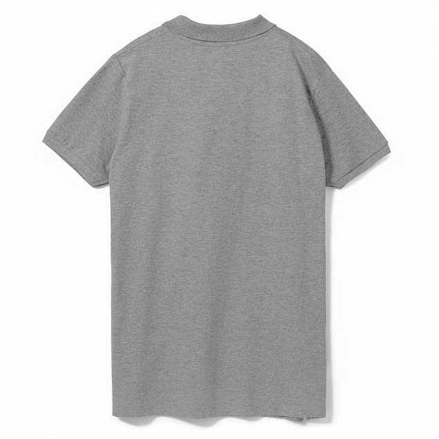 Рубашка поло мужская PHOENIX MEN, серый меланж с логотипом в Самаре заказать по выгодной цене в кибермаркете AvroraStore